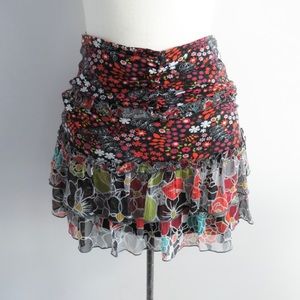 SOLD Morgan De Toi Floral Pattern Skirt